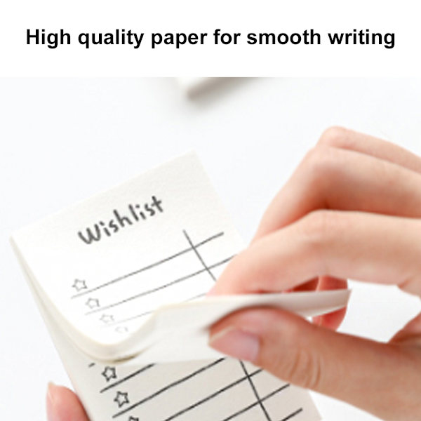 2 stk. To Do List Notepad 65*x89mm, Simpel tjekliste,  Sød