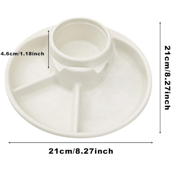 Divided Breakfast Plate, Portable Divided Diet Plate, Divided