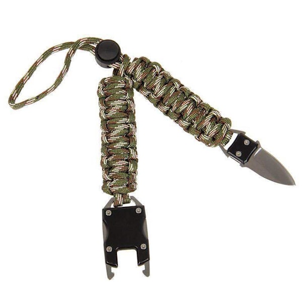 Paracord Armbånd for Utendørs Verktøy Overlevelsesutstyr Multibruk Overlevelsesarmbånd for Camping, Fotturer og Fiske