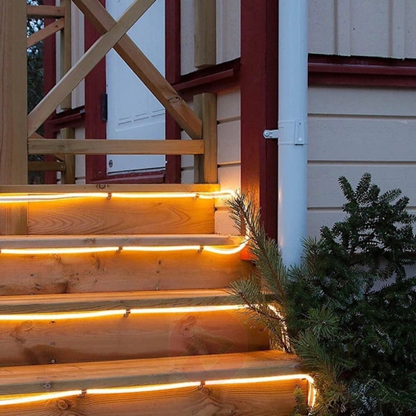 Rope Light 33ft 100 LED batteridriven Fairy Light med fjärrkontroll Warm White