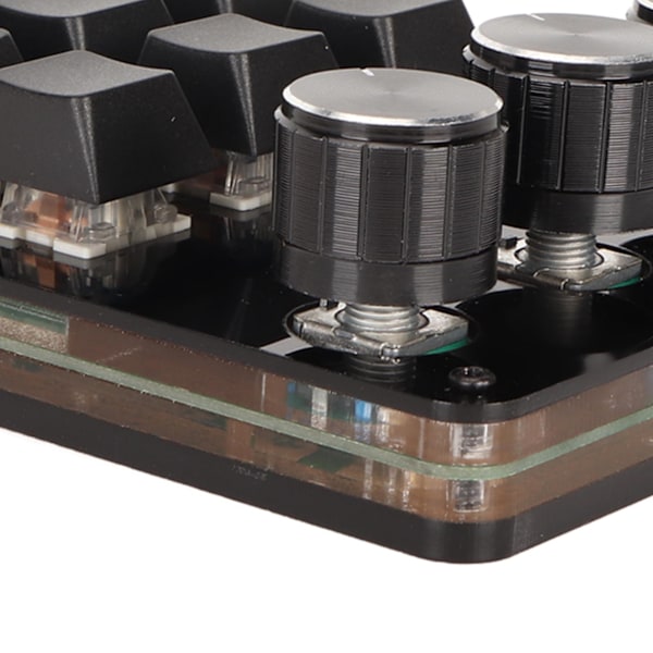 Mini tilpasset tastatur 15 taster 3 knotter programmerbar blå bryter Hot Swappable programmering makro tastatur for dataspill