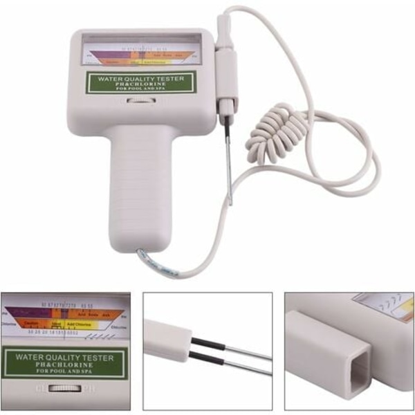 Kannettava klooritasotesti 2 in 1 pH & Cl2 klooritaso