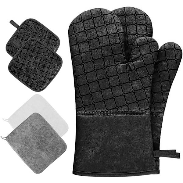Akatsuki 6PCS - Ugnshandskar och grytlappar Set med 2