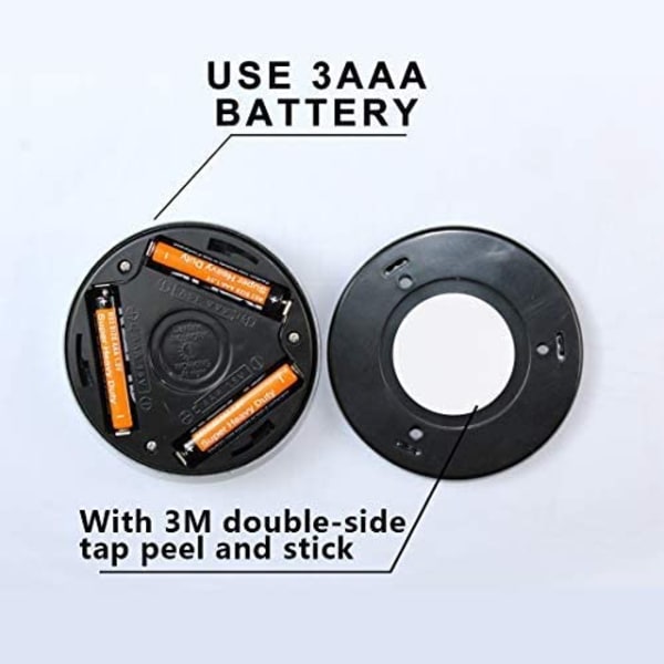 LED nattljus med rörelsesensor, rörelsesensorljusbatteri,