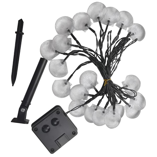 Solar String Lights 30LED 21ft Shell Fairy String Lights för Gar Warm White