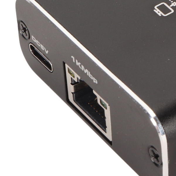 Ethernet Splitter RJ45 Nettverksport 1 til 2 Port Aluminiumlegering Gigabit Nettverkssvitsj 1000Mbps