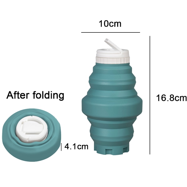 Hopfällbar vattenflaska, piplock | Ultra-Packable,