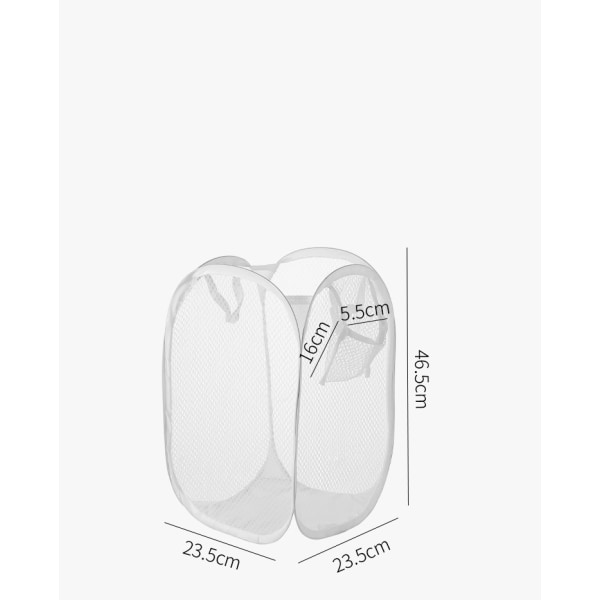 Bud Mesh Pop up Tvättkorg, Bärbar Hopvikbar Kläder