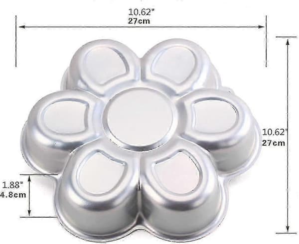 Aluminium kakform 3D blomform bakform DIY födelsedagstårta form köksartiklar