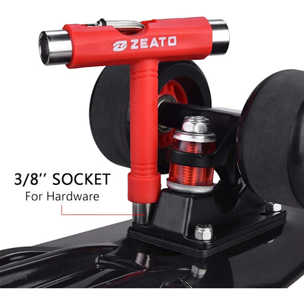 Alt-i-én skateboardværktøj Multifunktionel bærbar skateboard T