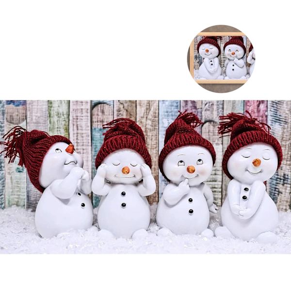 Jule Snømann DIY Diamant Maleri Kits, 5D Diamant Maling