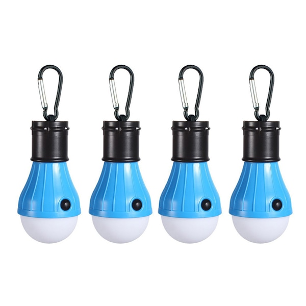 Tältlampa Bärbar LED Tältljus 4 Pack Clip Hook Hurricane Em