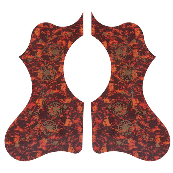 2 stk. Gitarbeskytter Plast Pickguard Plate Pack Set Tilbehør Erstatning for Akustisk