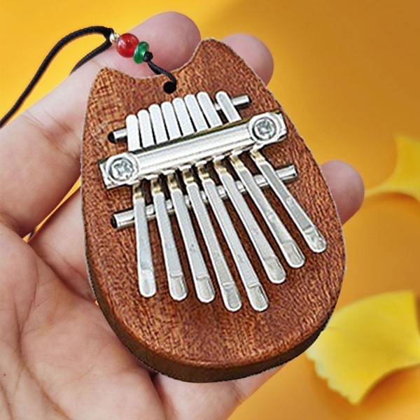 8 Key Mini Kalimba utsøkt Finger Thumb Piano Marimba Musical