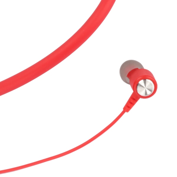 Trådløse Bluetooth 5.2 IPX5 vanntette stereo ergonomiske nakkebåndsøretelefoner med forbedret bass, røde