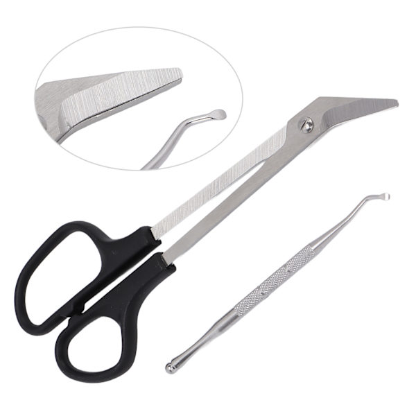 Tåneglsaks med langt håndtak, ergonomisk design, unike tåneglsklippere med neglplukker for voksne og eldre