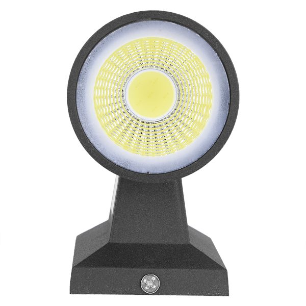 6W Dobbelthodet COB LED Veggmontert Lys Utendørs Innendørs Cafe Vanntett Lampe Dekor Kald Hvit