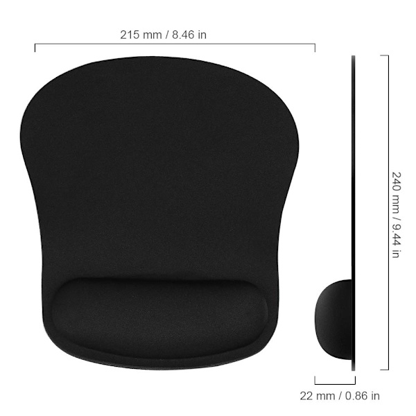 Hiirimatto geelityynyllä, memory foam , ergonominen vedenpitävä mukavuushiirimatto rannetyynyllä, käsituki kaikkiin hiiritoimistoihin, kotiin