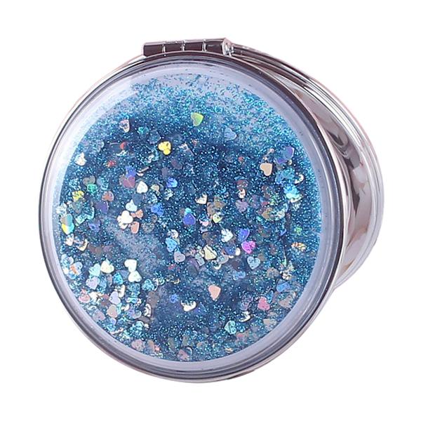 Spejl Lomme Mini Kviksand Makeup Spejl Bærbar Dobbelt