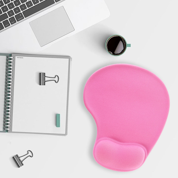Kontormusemåtte med gel-håndledsstøtte Design Game pad-måtte