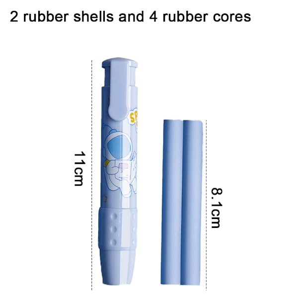 Kreative tegneserie viskelæder Retractable Pen Form viskelæder