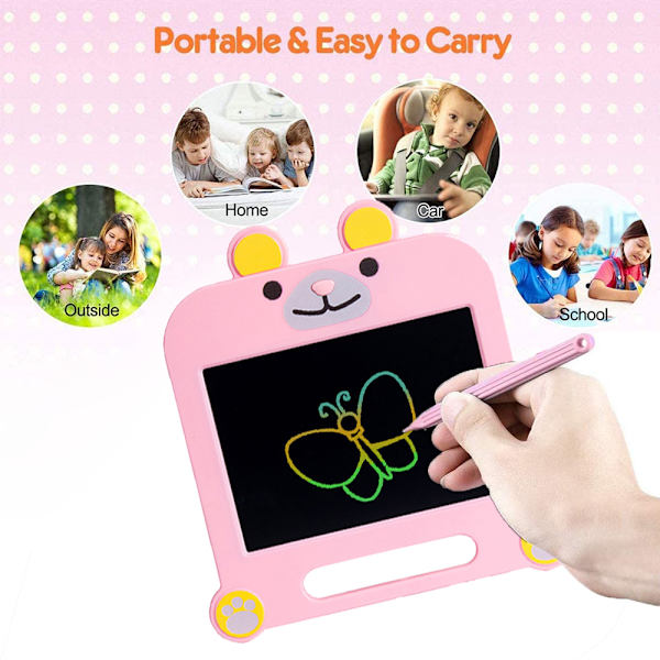 Sletbar genanvendelig LCD-tablet julegave
