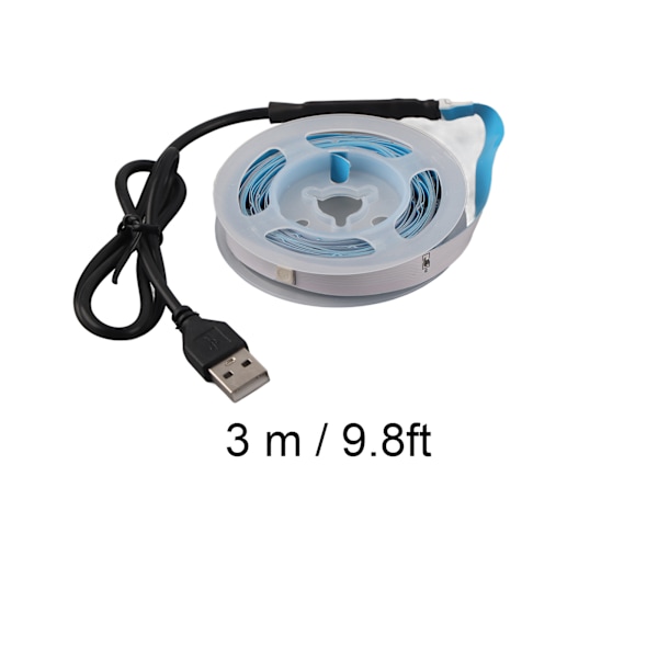 LED RGB Stripe Lys 5V Knappkontroll Tape Lys Fargeendring USB Drevet Stripe Lys For Soverom 3 m / 9.8ft