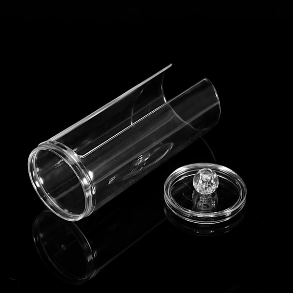 Akryl Makeup Bomuldspuder Æske Etuier Holder Kosmetisk Organizer Opbevaringsbeholder