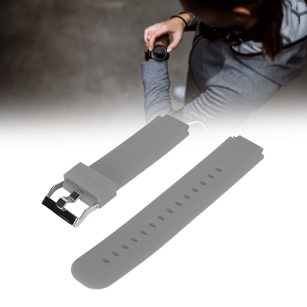 Ersättningsarmband Justera storlek Mjukt silikonarmband för Watch 2 A1807 Verge 2 Grå
