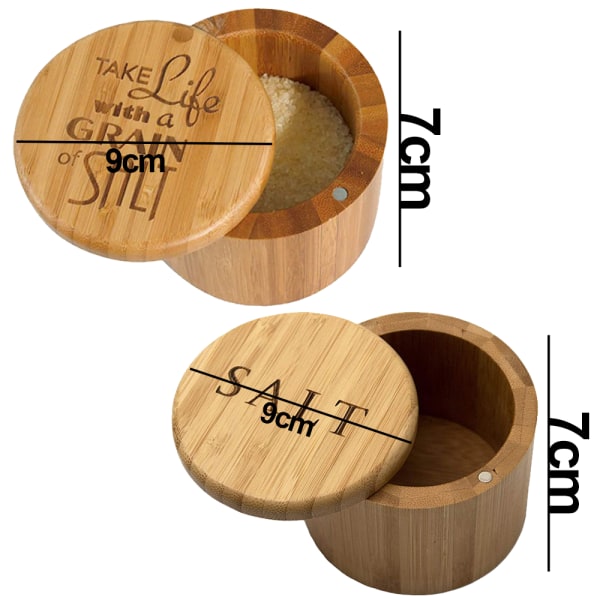 Bambu suola-astia, suola-astia kannella, suolasirotin, kulho