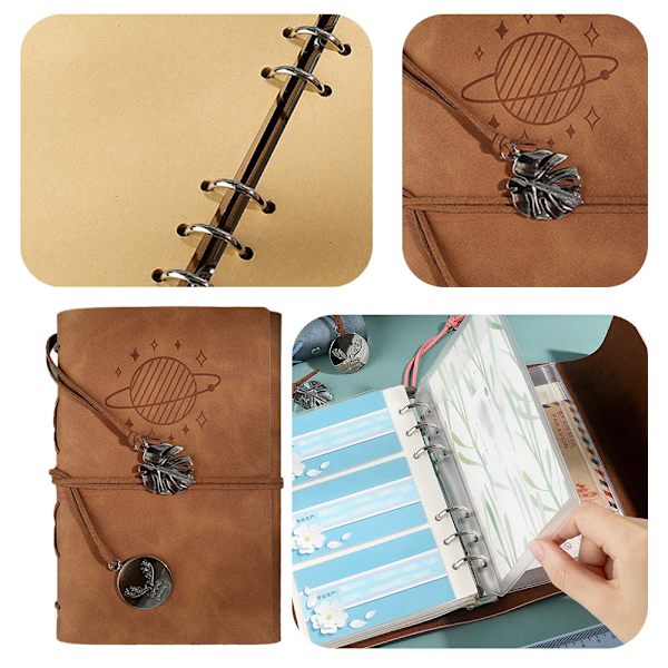 Journal Notebook, Dagbog Skitsebog Gaver, Kraftpapir Indre