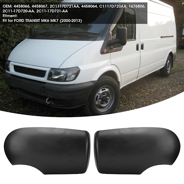 Takasivupeilin peitekannet, sivupeilit, sopivat FORD TRANSIT MK6 MK7 2000‑2013
