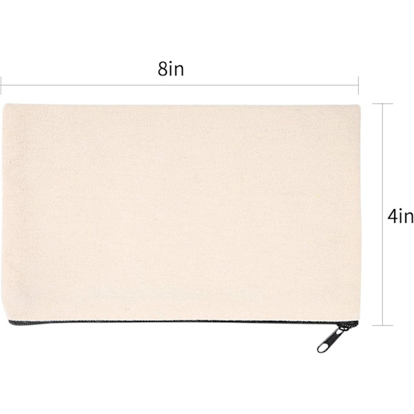 10-pack Tom DIY Craft Bag Canvas Case sminkväskor - 10 pack
