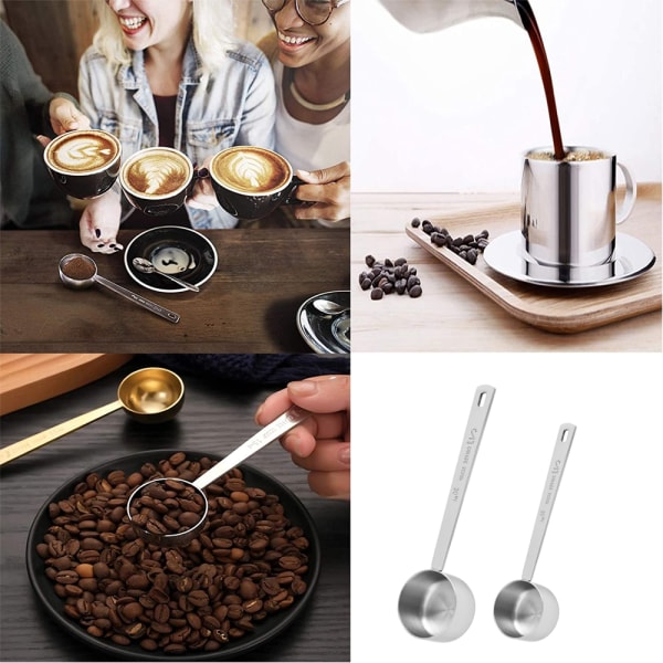 Kaffe-skopa set - 1 msk (15 ml) & 2 msk (30 ml) mätning