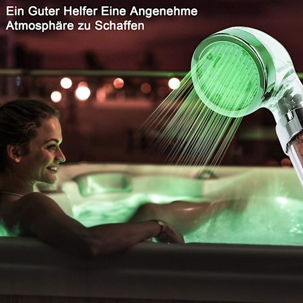 Led Duschkopf, Led Duschkopf med Färgväxling, Ingen