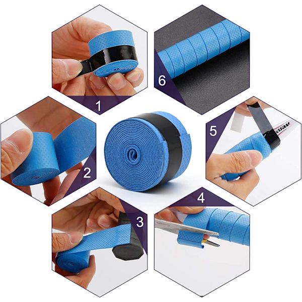 Tennis Racket Grips Svetteabsorpsjon og sklisikkert grep