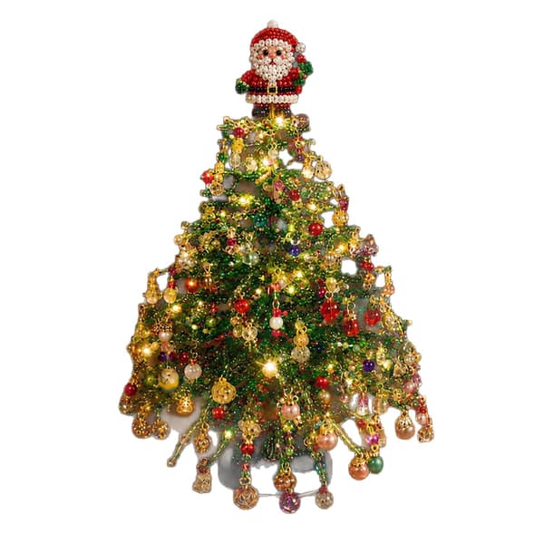 New DIY Beaded Christmas Tree Kit 3D Beaded Christmas Tree Set Craft Material Kit 1