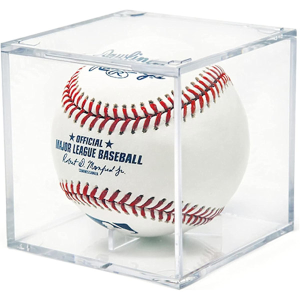 Baseball-displayfodral, UV-skyddad akrylkub för baseball