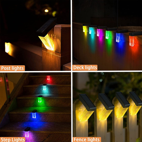 Solcelledæklys Udendørs med Farveskiftende LED-lys til Veranda