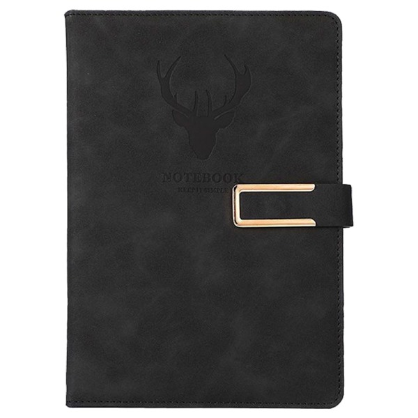 Business Notebook A5 Spænde Notesblok (Hjortehoved Design) Hardcover