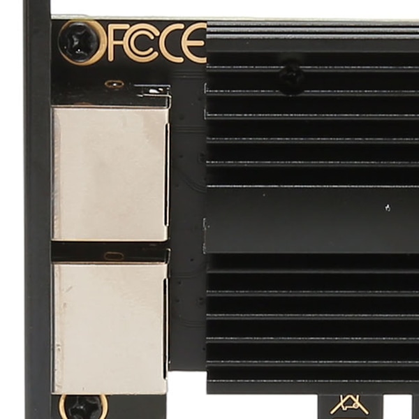 PCIe-nätverkskort 2,5 Gbps Dual Port Guldpläterad Stift Aluminiumlegering Gigabit Ethernet-kort för Server Desktop Gaming