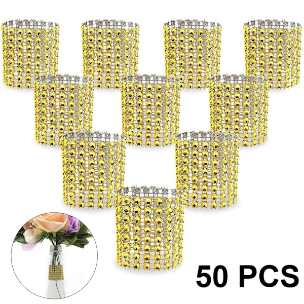 Servietringe, Rhinestone Servietringe Diamantpynt til Plac