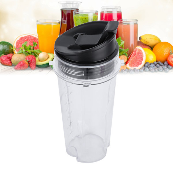 16Oz ersättningskopp Blender Cup Behållare med flipplock Passar för Nutri Ninja Blender Tillbehör