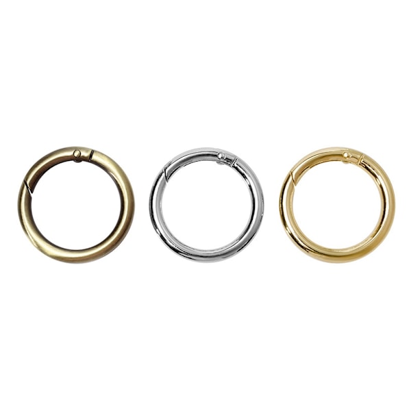 O-Ring Fjäderklämma Haken Rund Karabiner Nyckelring DIY Tillverkning Tillbehör (Typ B)