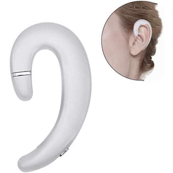 Öronkrok Bluetooth trådlösa hörlurar, Non Ear Plug Headset med Silver