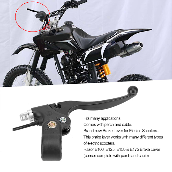 Venstre bremsehendle med kabel Passer til PIT MINI DIRT BIKE ATV Scooter 47cc 49cc