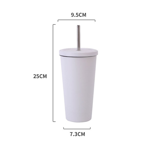 1 304 rostfri kaffekopp mjölk te kopp Bil bil kopp med halm kopp