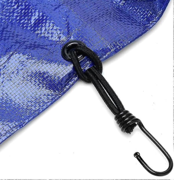 25 Professionel Elastisk Gummistrammer med Krog (Sort 130mm)