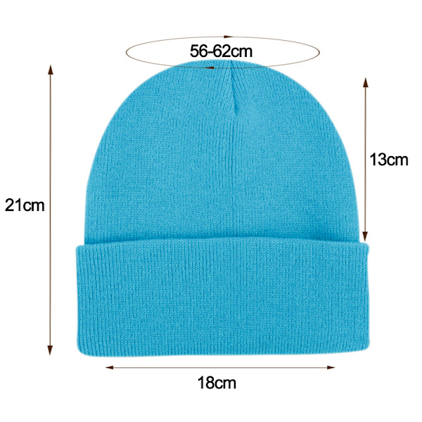 Unisex vinterhue solid farve strikket hat Fisker Udendørs Kuldebestandig ørevarmere varm hat