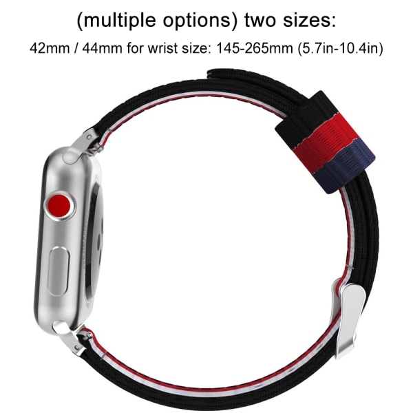 Kompatibel med Apple Watch-rem, finvevd nylon justerbar